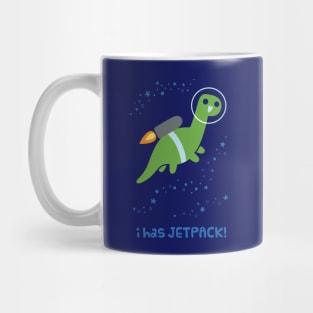 I Has Jetpack Space Dinosaur Mug